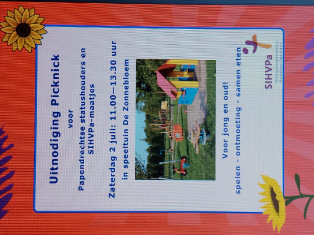 Jaarlijkse picknick met statushouders, hun gezinnen en onze taalmaatjes op 2 juli