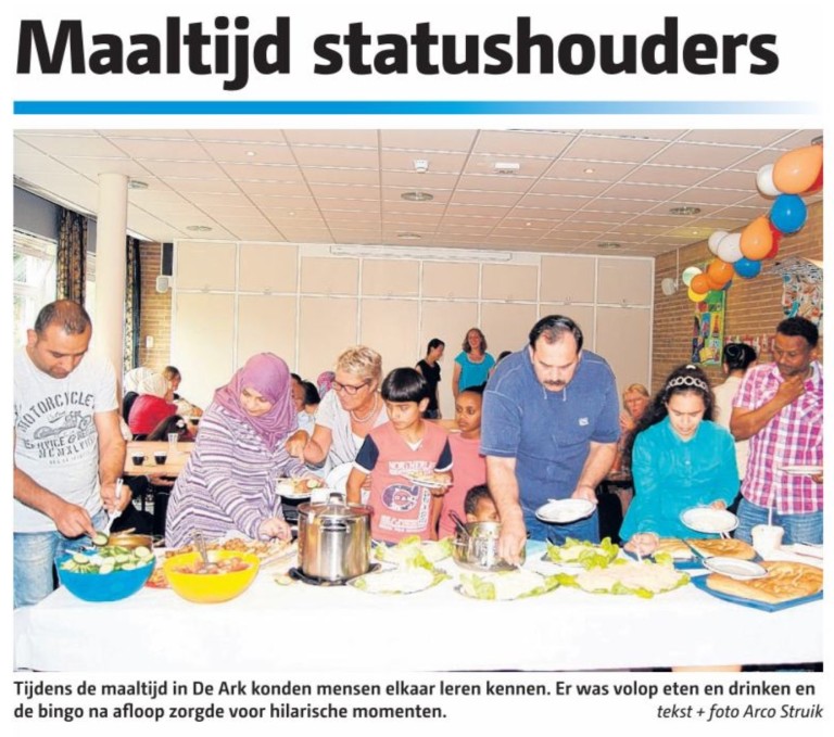 Krantenartikel Meet and Greet in de Ark